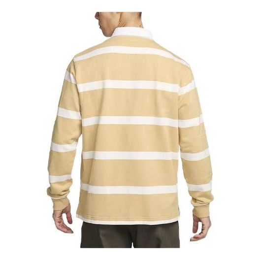 Nike Life Striped Heavyweight Rugby Shirt 'Sesame' FN3123-252