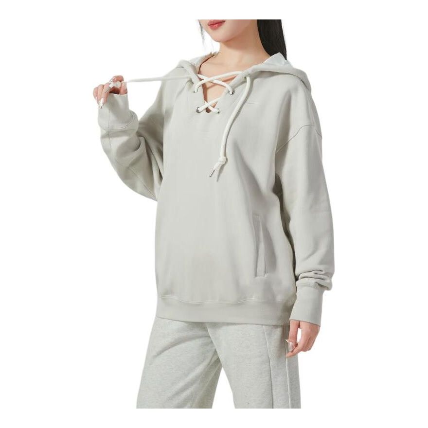 (WMNS) Nike Serena Williams Design Crew Fleece Pullover Hoodie 'Beige' FN1917-072