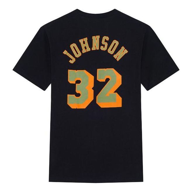 Mitchell & Ness x NBA Los Angeles Lakers Script T-shirt 'Magic Johnson 32' BNN3DP22083-LALBLCKEJH