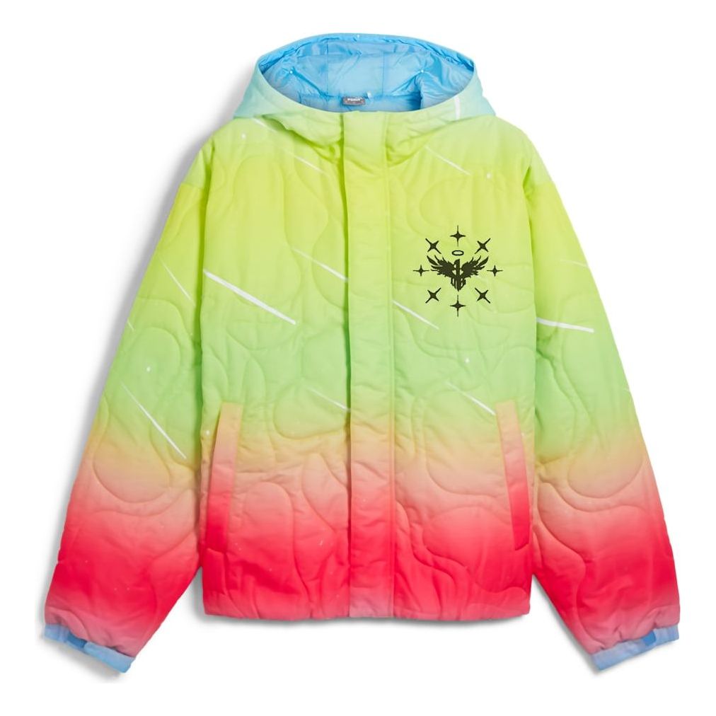 PUMA Melo 1Love Relaxed Fit Basketball Jacket 'Yellow Alert' 627792-01
