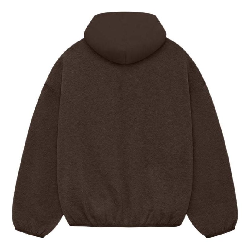 Fear of God Essentials Nylon Fleece Hoodie 'Heather Wood' 202SU244312F