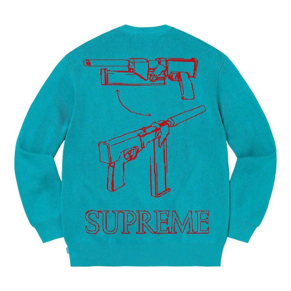 Supreme x Aeon Flux Sweater 'Blue Red' SUP-SS22-191