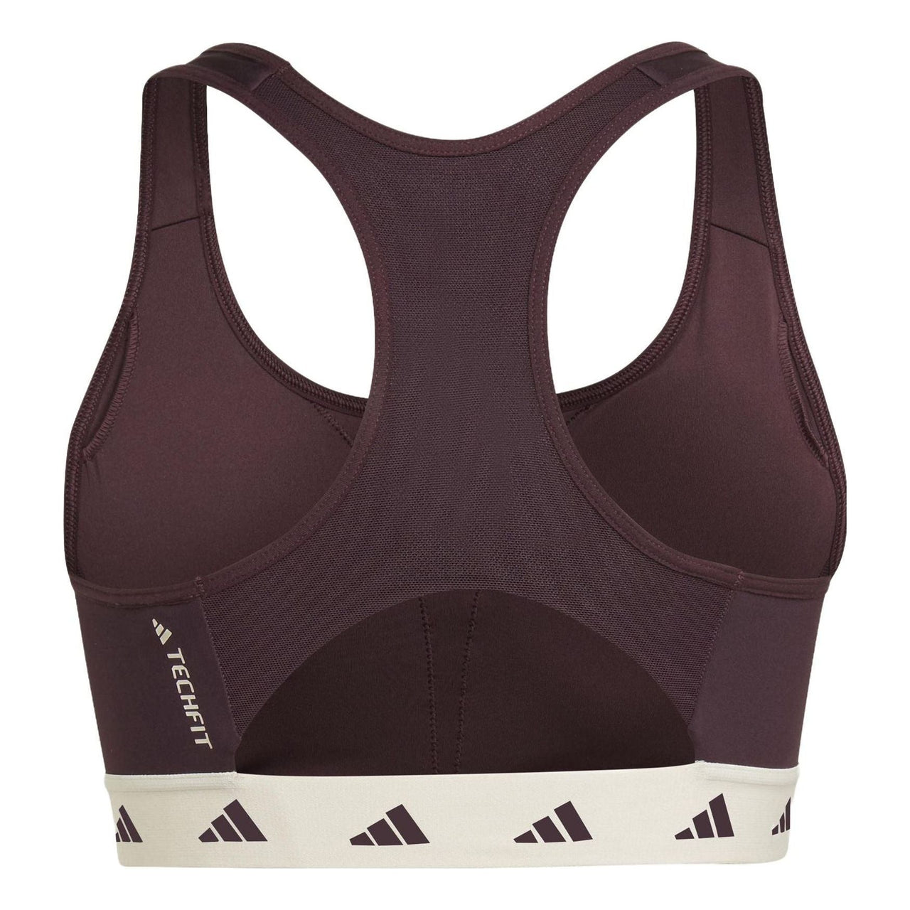 (WMNS) adidas Powerreact Training Medium-Support Techfit Bra 'Brown White' HN7279