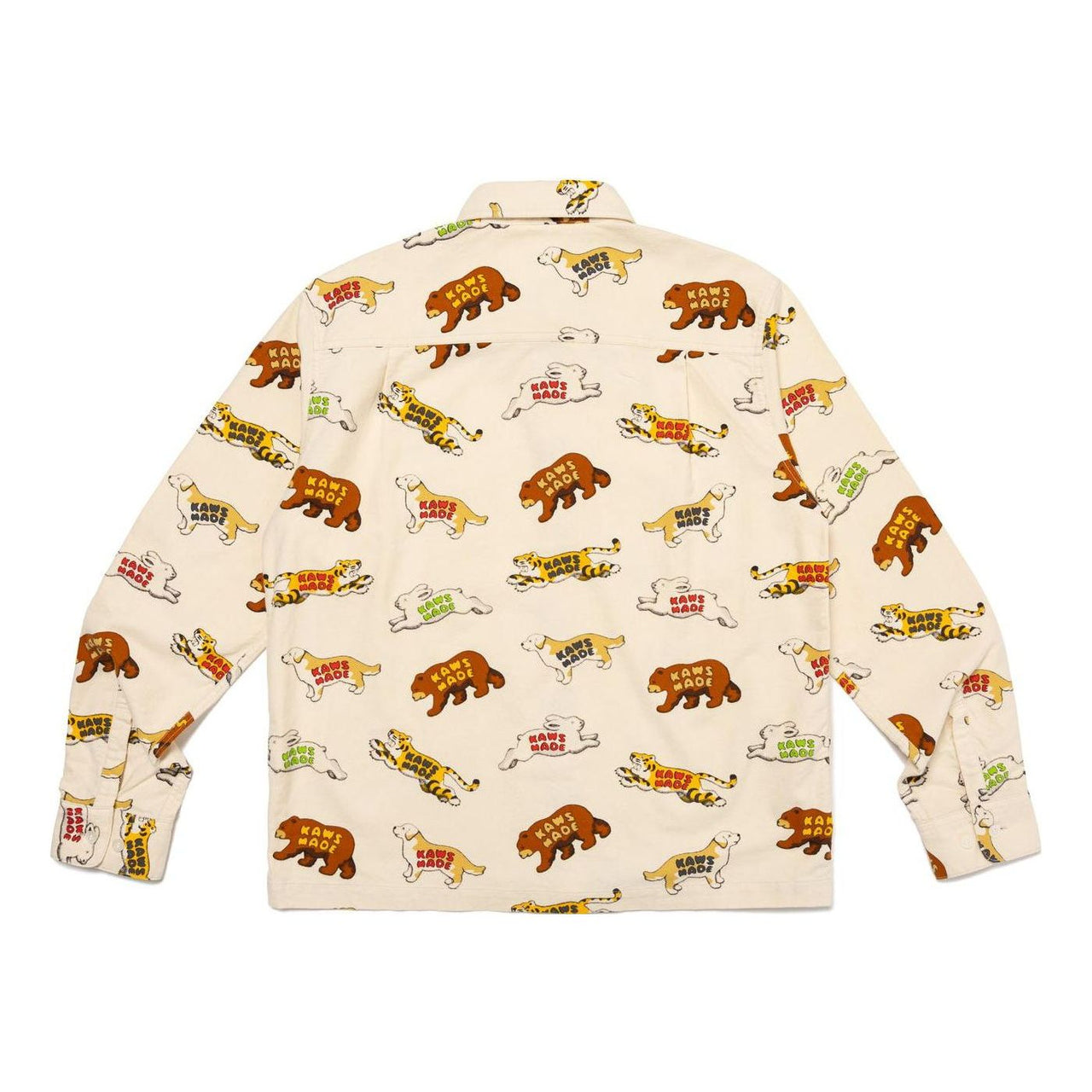 HUMAN MADE x KAWS Animal Patterned Shirt 'White' XX26SH001