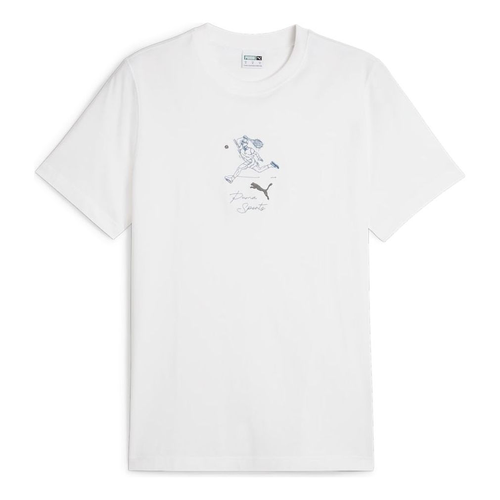 PUMA Team Graphic T-shirt 'White' 627121-02