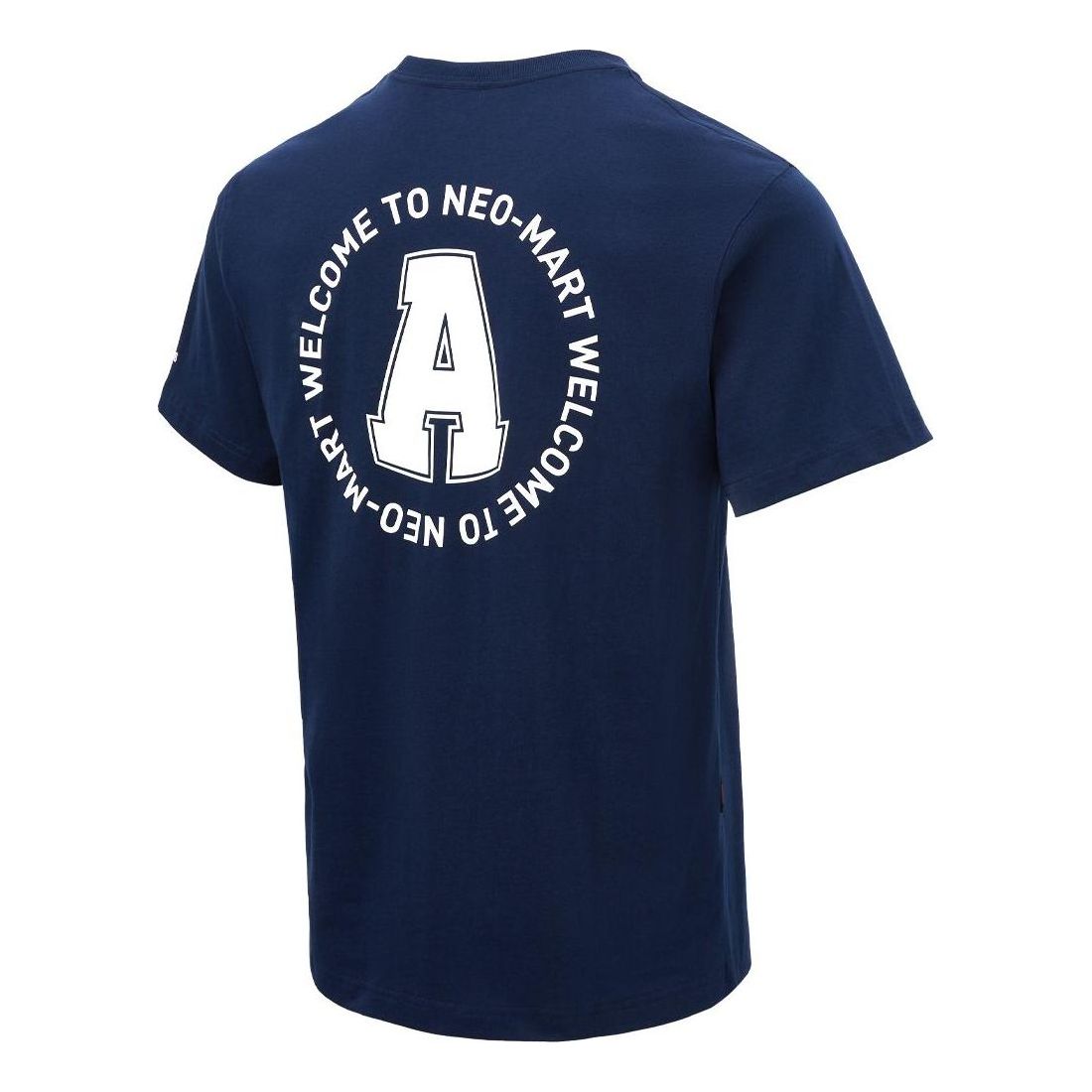 adidas Letter Printed T-Shirt Asia Sizing 'Navy White' JD1431