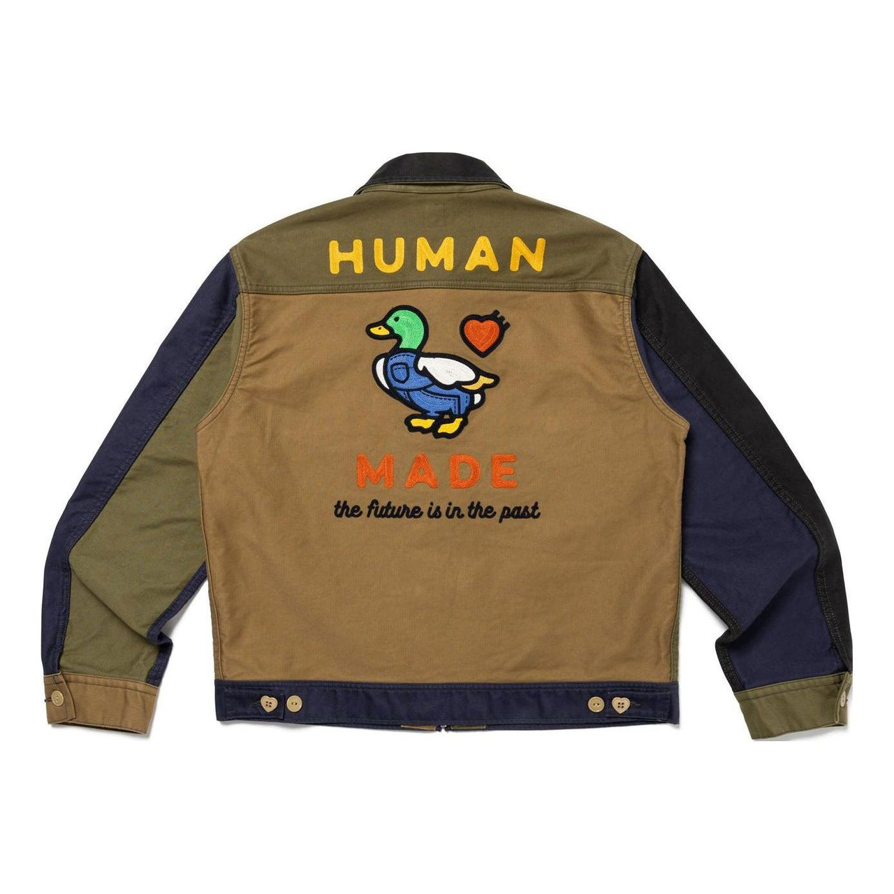 HUMAN MADE Zip Up Work Jacket 'Navy' HM26JK006