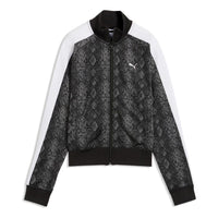 (WMNS) PUMA Snake Pack Printed Short T7 Track Jacket 'PUMA Black' 638737-01