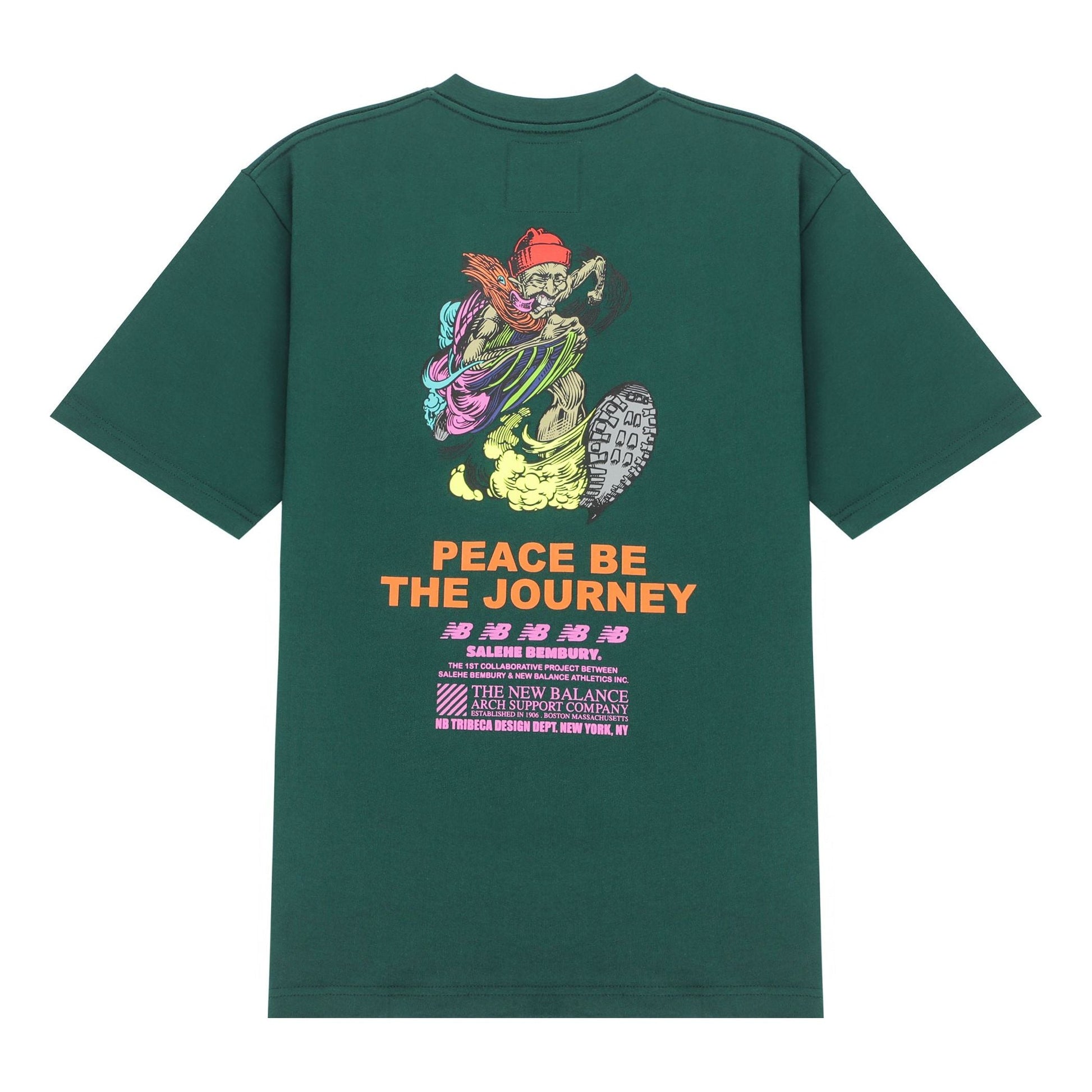 New Balance x Salehe Bembury Graphic T-Shirt Asia Sizing 'Green' MT11564-NWG