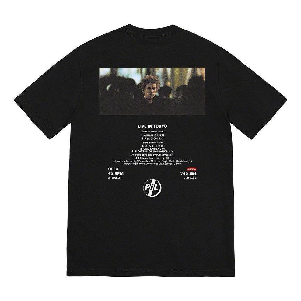 Supreme x Public Image Ltd PiL Live In Tokyo T-Shirt 'Black' SUP-FW22-752
