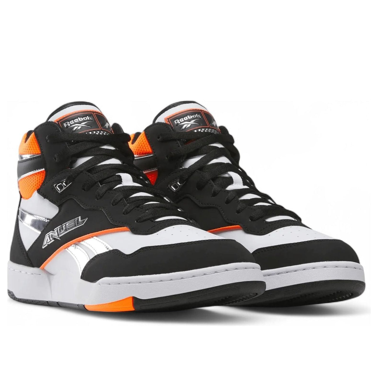 Reebok x Anuel AA BB 4000 II Mid Retro 'Black White Chrome' 100239410