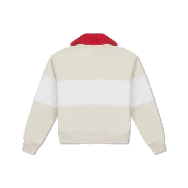 (WMNS) Converse YOTD Half-Zip Crew Sweater 'Beige' 10026812-A01