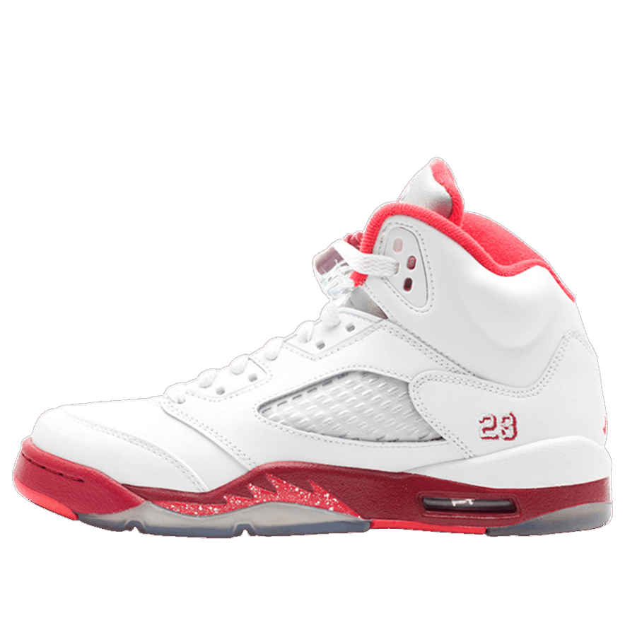 (GS) Air Jordan 5 Retro 'White Fire Red' 440892-101