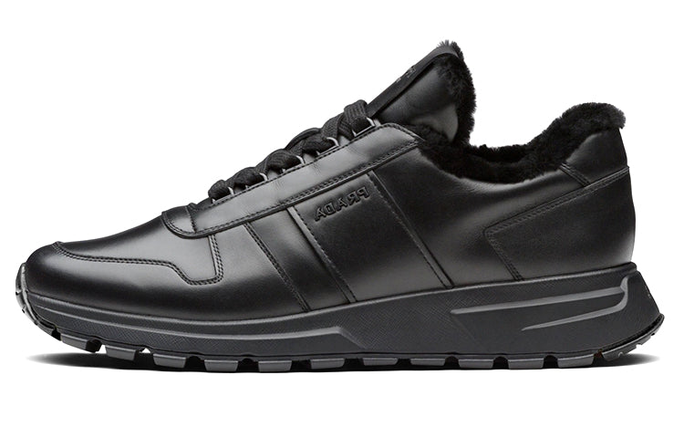 PRADA PRAX 1 Wear-Resistant Low-Top Casual Shoes Men's Black