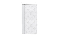 LOUIS VUITTON Brazza Canvas With Leather Wallet Large Size Men's White