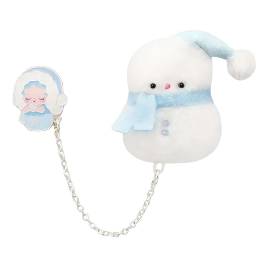 Pop Mart Pop Bean Fluffy and Cozy Fridge Magnet 'Skullpanda Fuzzy Snowman' Secret Edition PPMT-2511-0052-1011150846