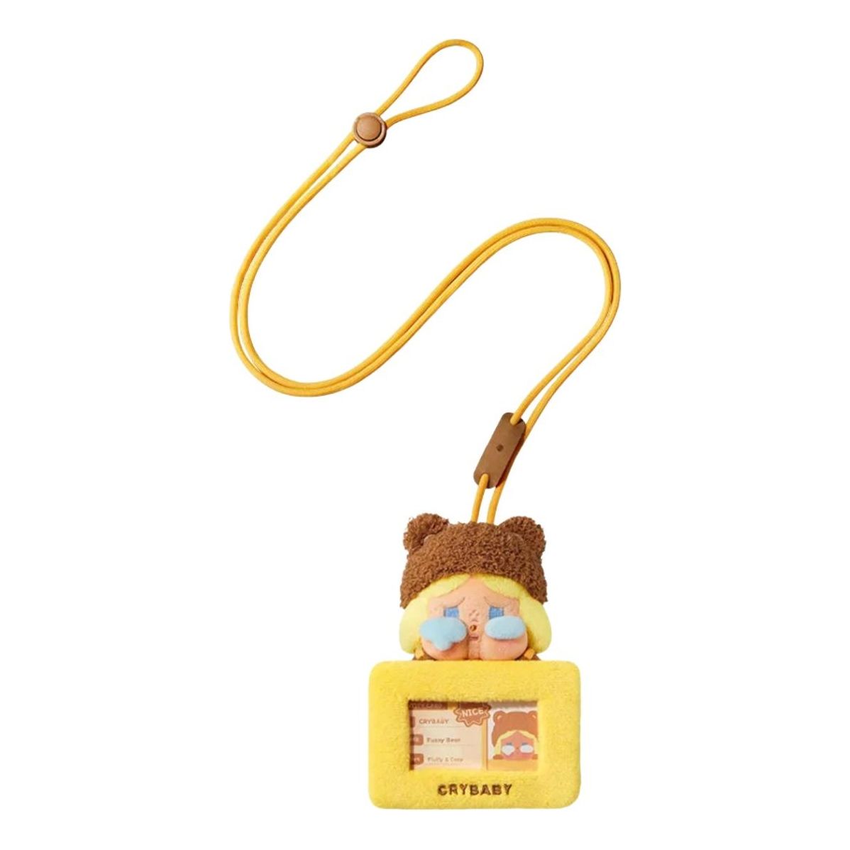 Pop Mart Pop Bean Fluffy and Cozy Card Holder Pendant 'Crybaby Fuzzy Bear' PPMT-2511-0055-1011151779