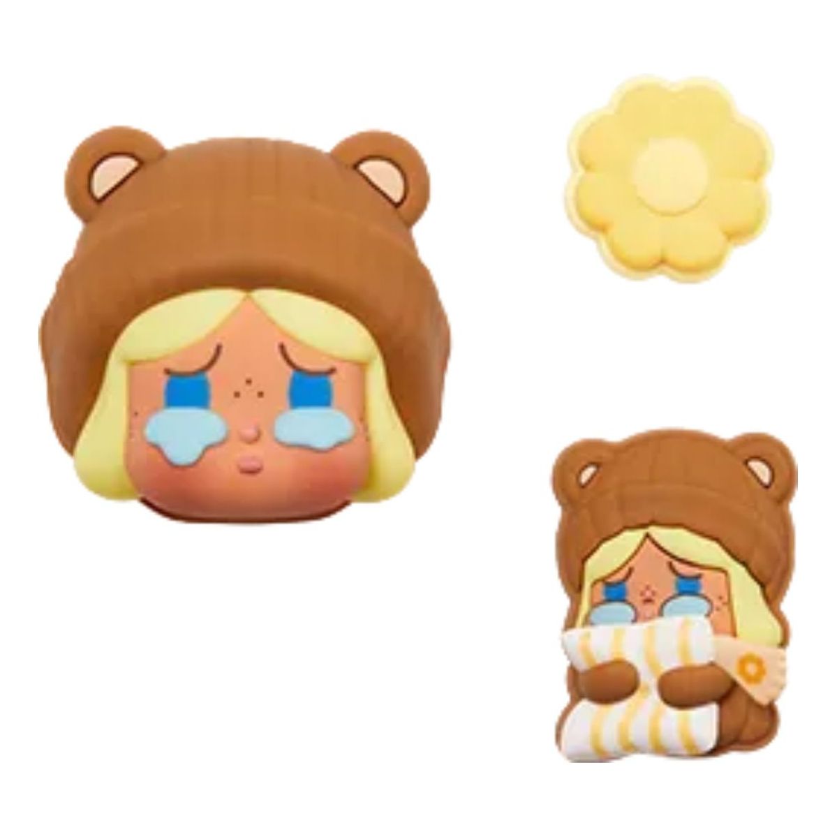 Pop Mart Pop Bean Fluffy and Cozy Decorative Charm 'Crybaby Fuzzy Bear' PPMT-2511-0059-1011196991