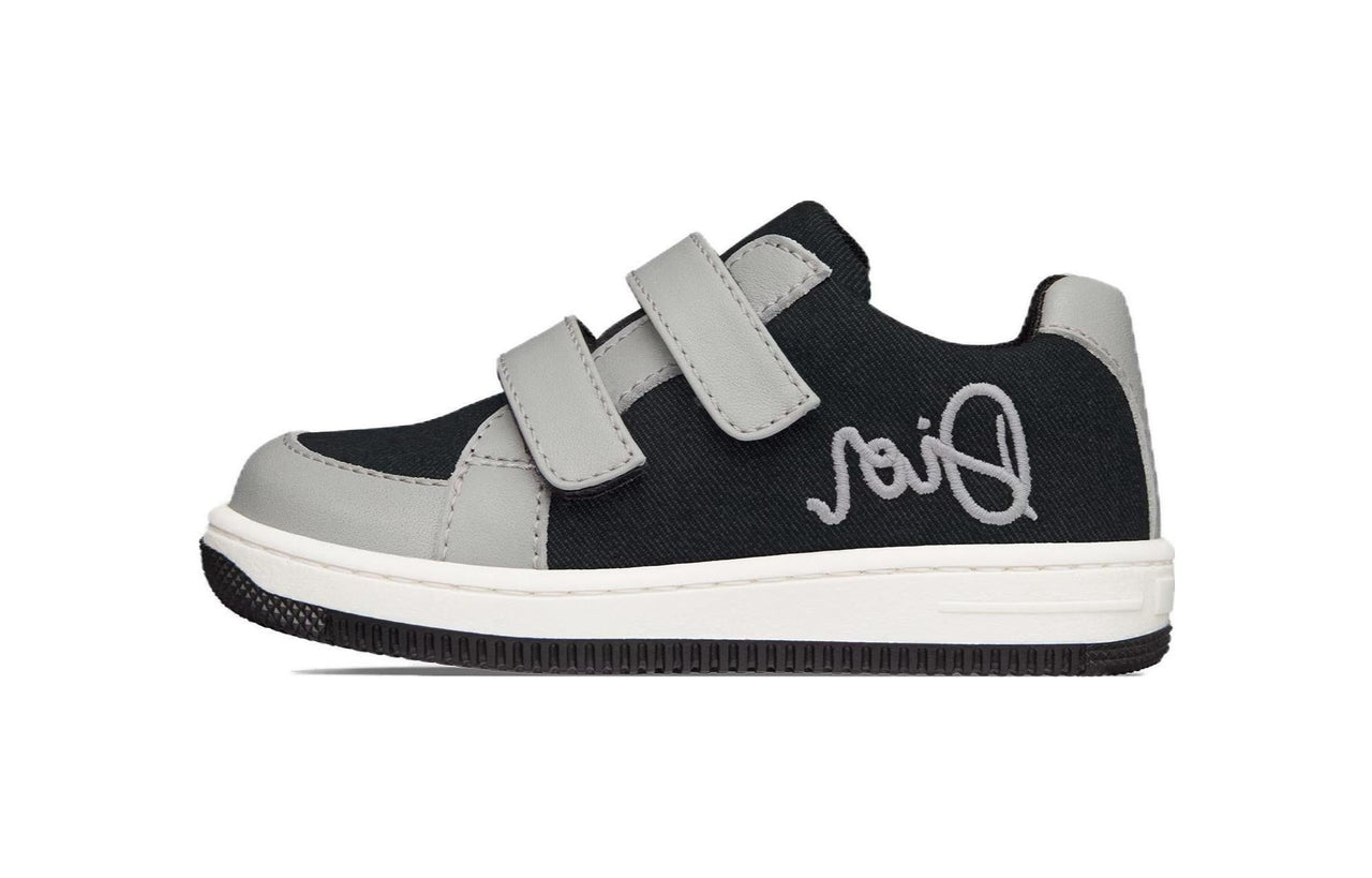 DIOR B23 Low-Top Baby & Toddler Shoes Black Gray Color Infant And Toddler