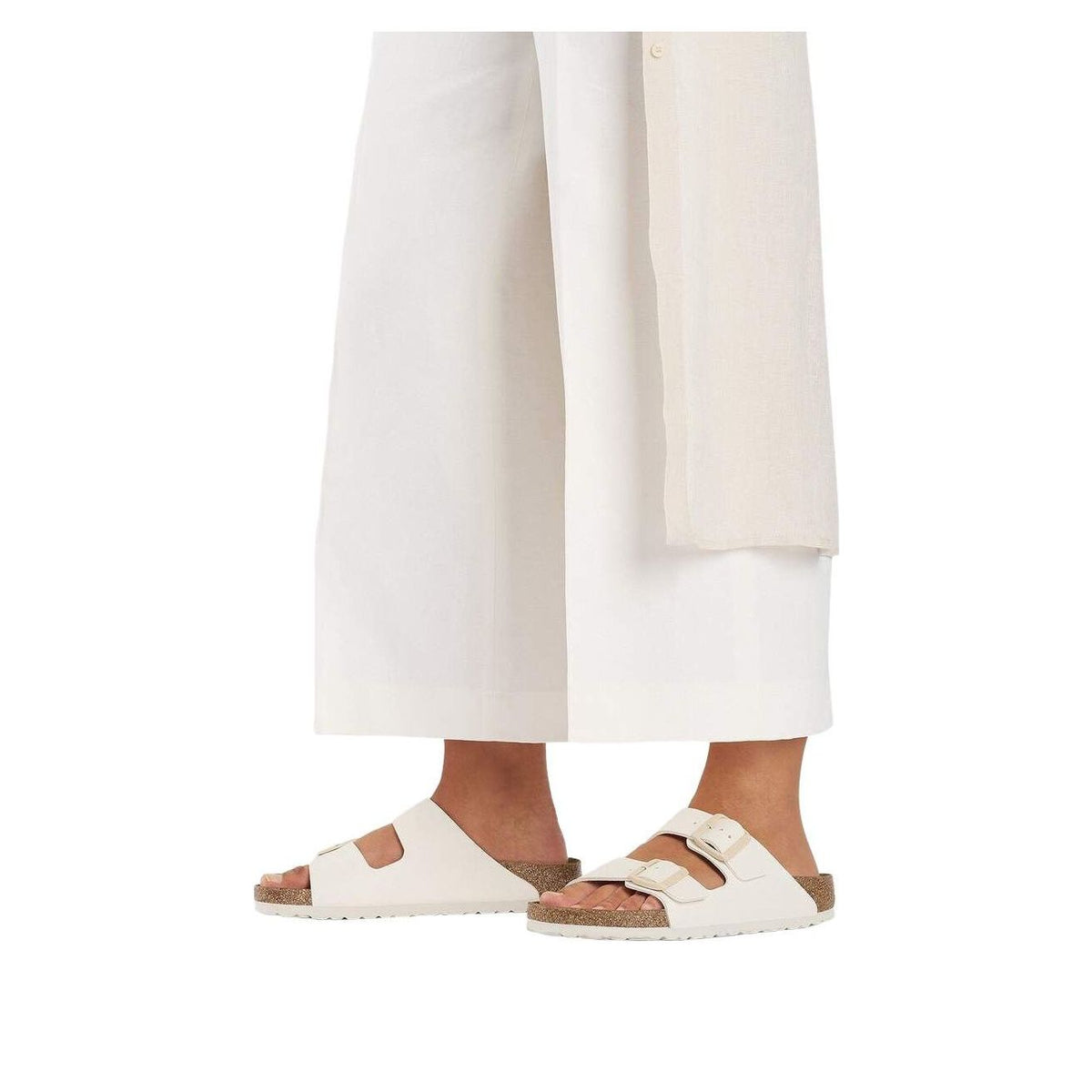 Birkenstock Arizona Birko-Flor 'Eggshell' 1027346