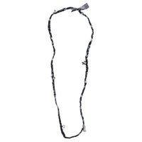 DIOR Fabric Necklaces Unisex Blue