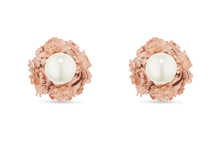 DIOR Metal Earrings Women's Pink