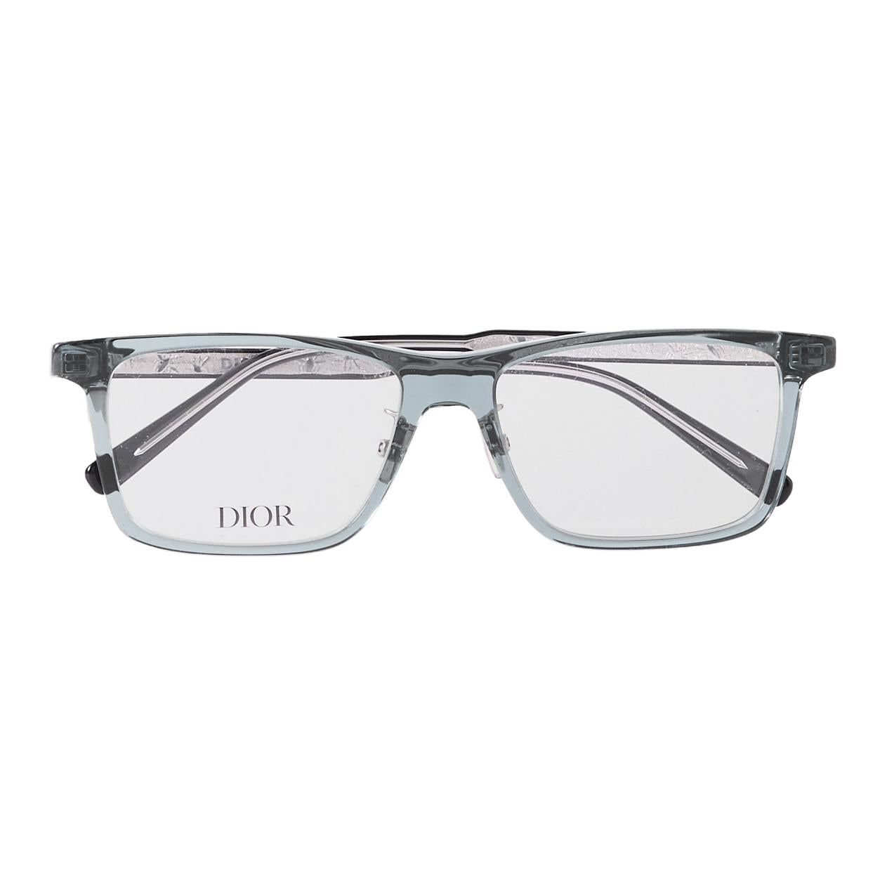 DIOR Biodegradable Acetate Fiber Square Eyeglass Frames Men's Blue