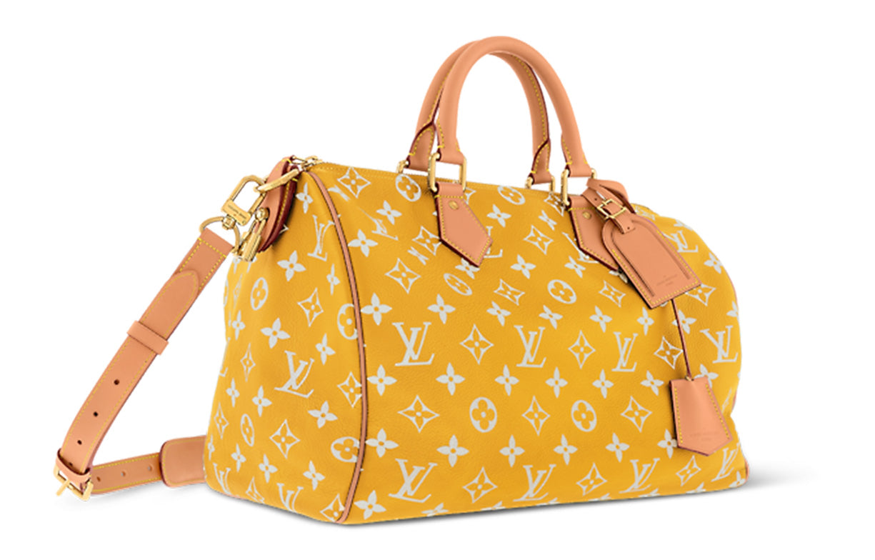 LOUIS VUITTON Speedy P9 Bandoulière 40 Monogram Leather Jaune Mat