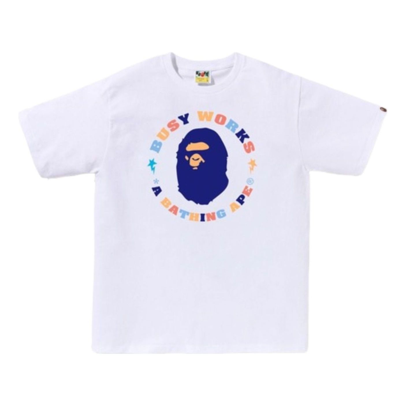 A Bathing Ape Colors Busy Works Sta T-Shirt 'White' 1L30-110-020-WHT