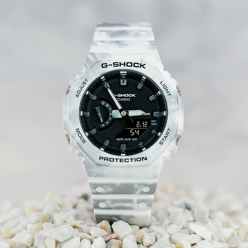 CASIO G-Shock Analog-Digital 'White' GAE-2100GC-7APR