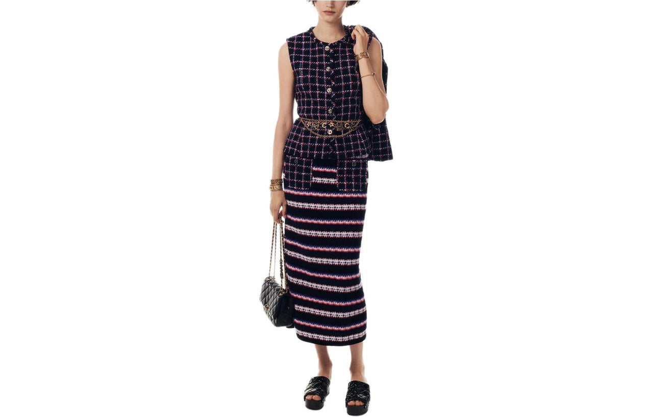 CHANEL 24 Spring Summer Vest Women's Multicolor