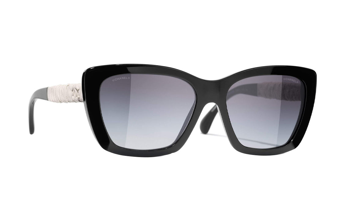 CHANEL Sunglasses Women's Black