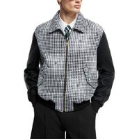 LOUIS VUITTON Mixed Leather And Wool Blouson