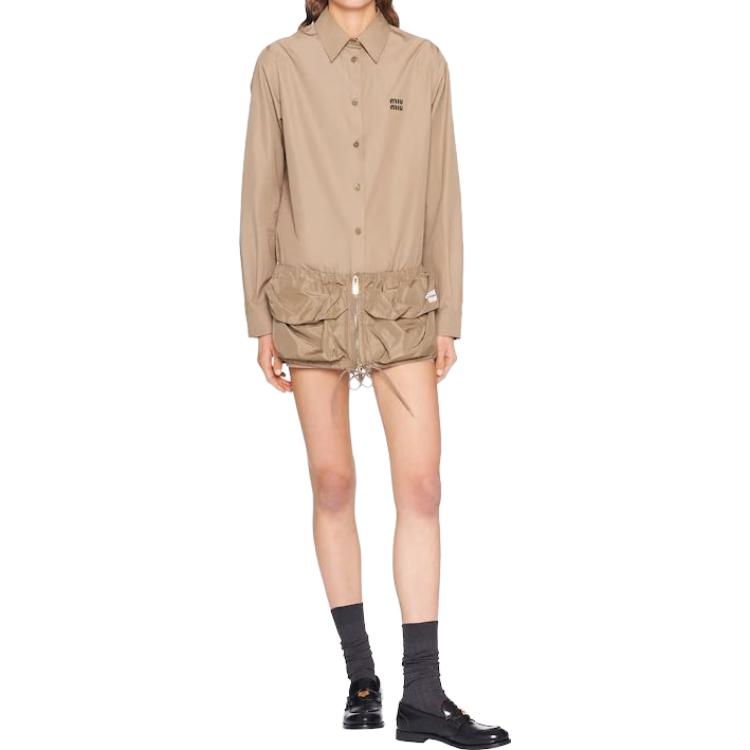 MIU MIU Shirts Women's Light Brown