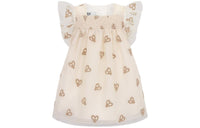 DIOR Dress Kids' Apparel Baby Flared Dress Beige Infant And Toddler