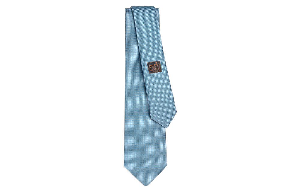 HERMES Honore Ties Men Blue