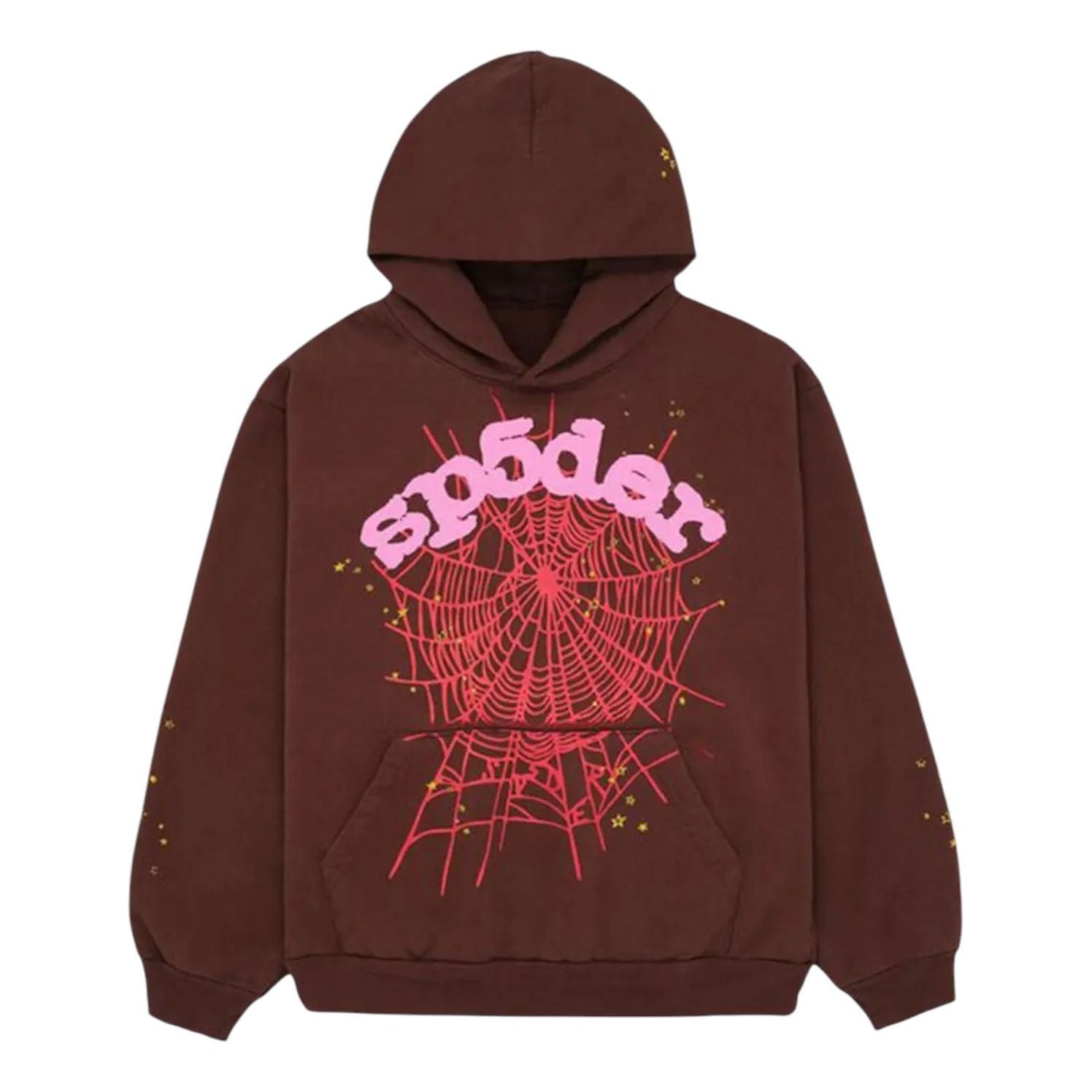Sp5der Web Hoodie 'Brown' SP5-8D-WEB-HBR