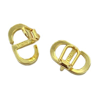 DIOR Metal Stud Earrings Women's Gold