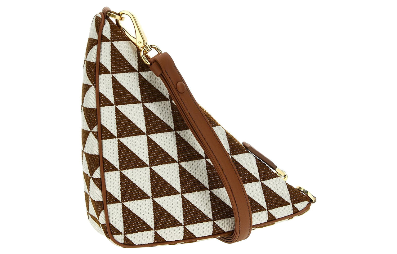 PRADA Fabric Shoulder Bag, Handbag, Shoulder Bag Women's Brown