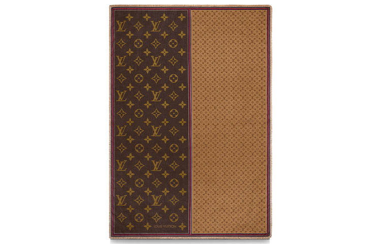 LOUIS VUITTON Knit Scarves Women's Dark Brown