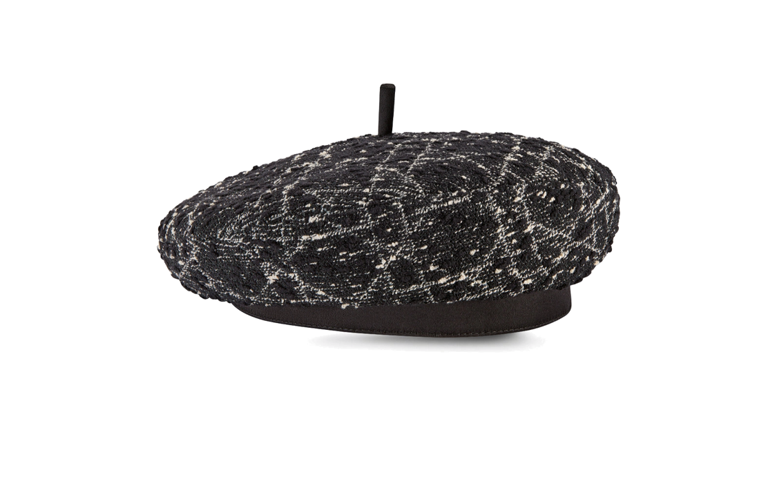 DIOR Cotton, Acrylic, Polyamide Berets Women's Black