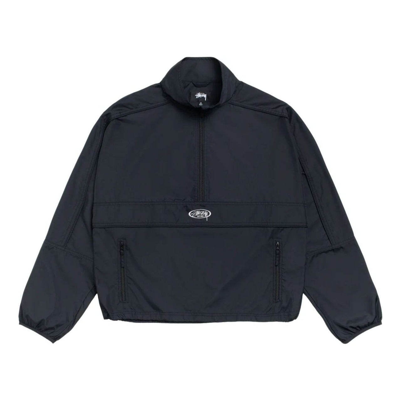Stussy Lightweight Pullover Jacket 'Black' 115905-BLAC