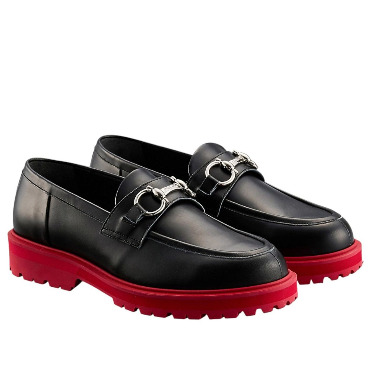 (WMNS) Onitsuka Tiger Bit Loafer 'Black Classic Red' 1182A642-001