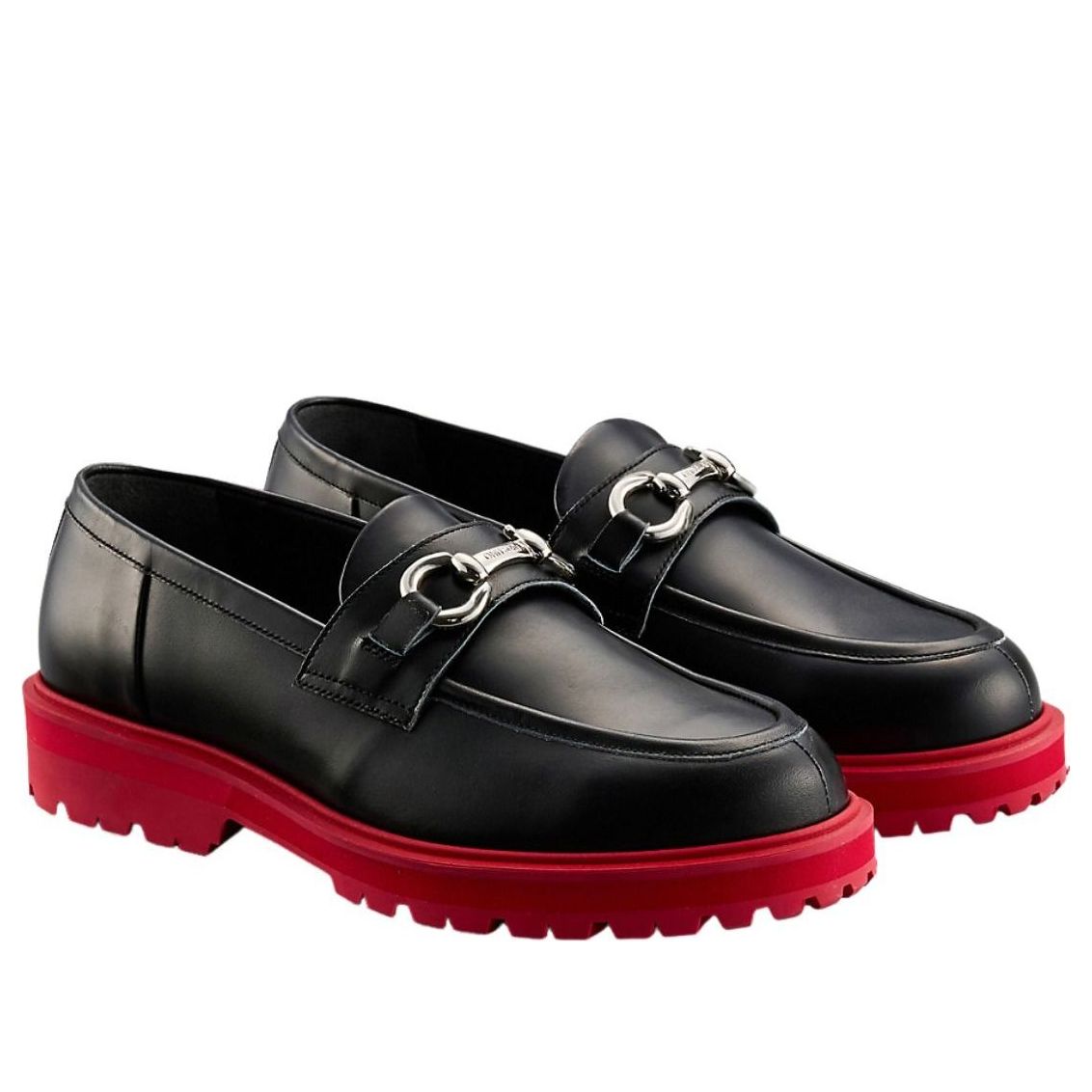 (WMNS) Onitsuka Tiger Bit Loafer 'Black Classic Red' 1182A698-001