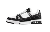 LOUIS VUITTON Lv Trainer Sneaker 'Black Mesh Monogram With White ' Women's