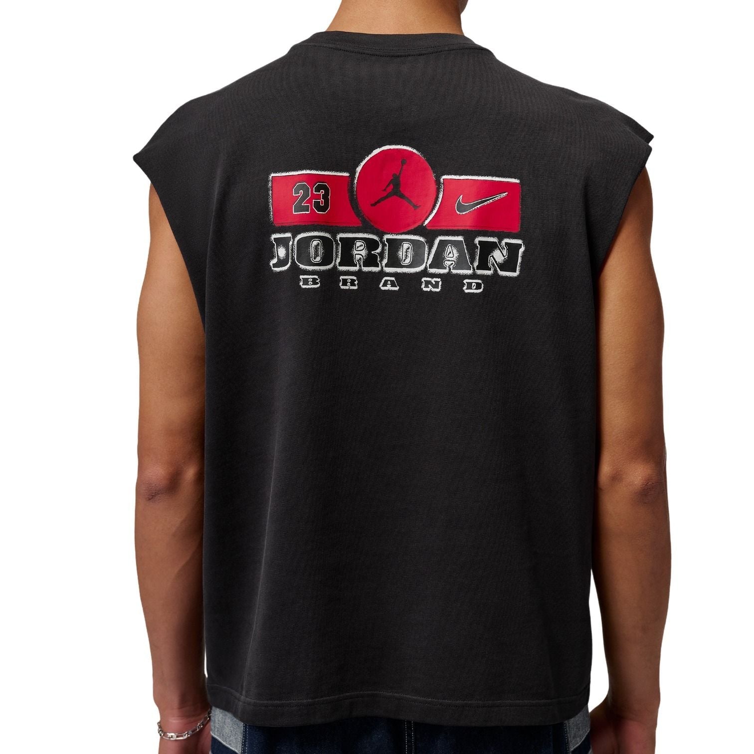 Air Jordan Brooklyn Sleeveless Muscle T-Shirt 'Black Gym Red' IF3131-010
