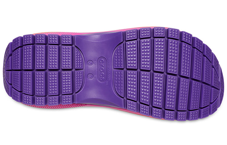 (WMNS) Crocs Classic Mega Crush Sandal 'White Red Purple' 207989-94S