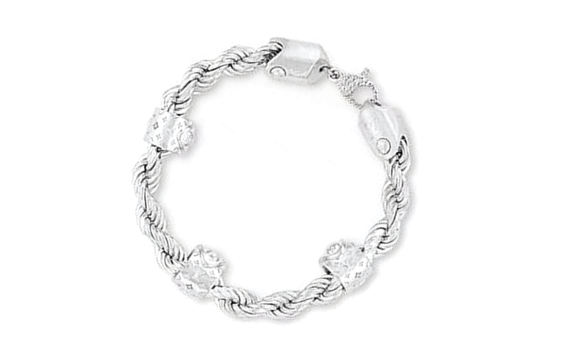 LOUIS VUITTON Metal Bracelets Men's Silver