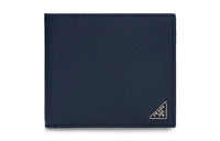 PRADA Leather Wallet Unisex Blue