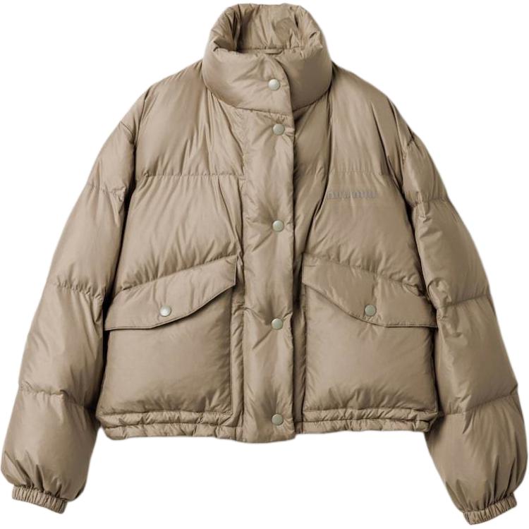 MIU MIU Down Jacket Women's Mud Gray